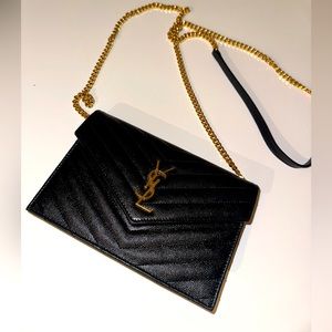 COPY - Yves Saint Laurent chain wallet - Black